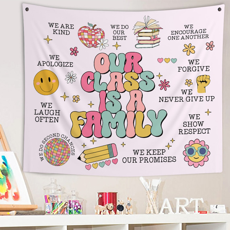 Our Class Is A Family Teacher Classroom Tapestry