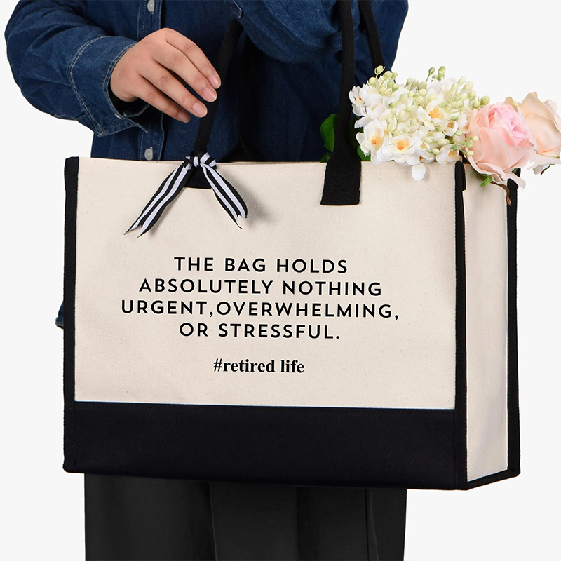 Personalized The Bag Holds Absolutely Nothing Urgent Overwhelming Or Stressful Teacher Cotton Tote Bag