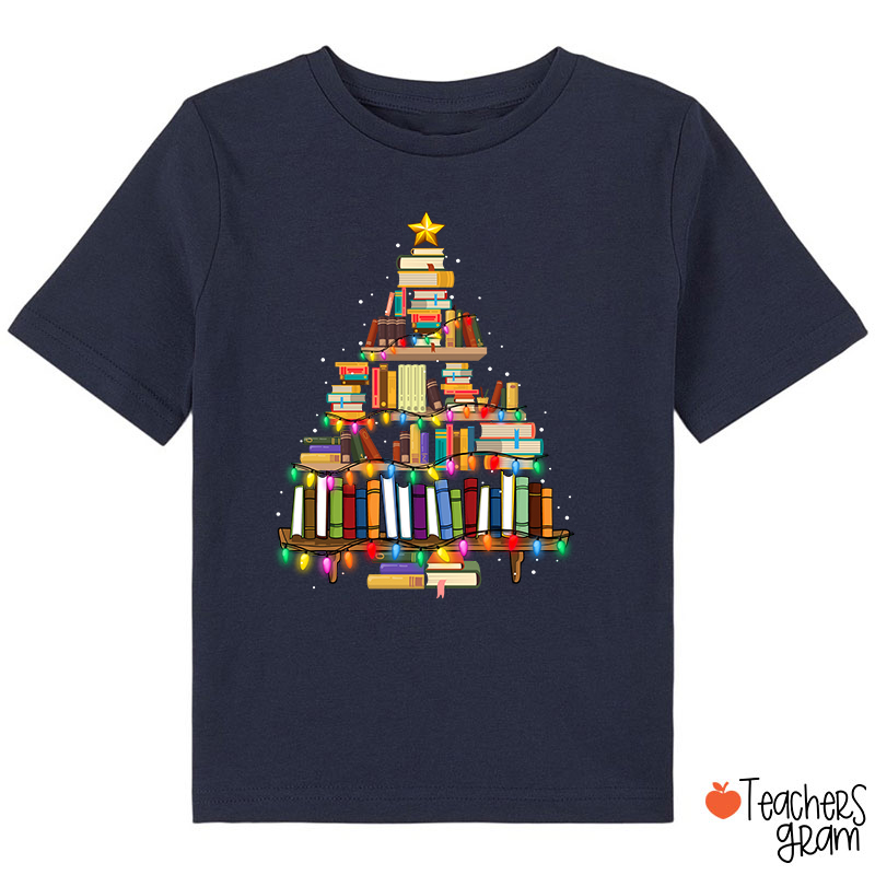 Book Christmas Tree Class T-Shirt