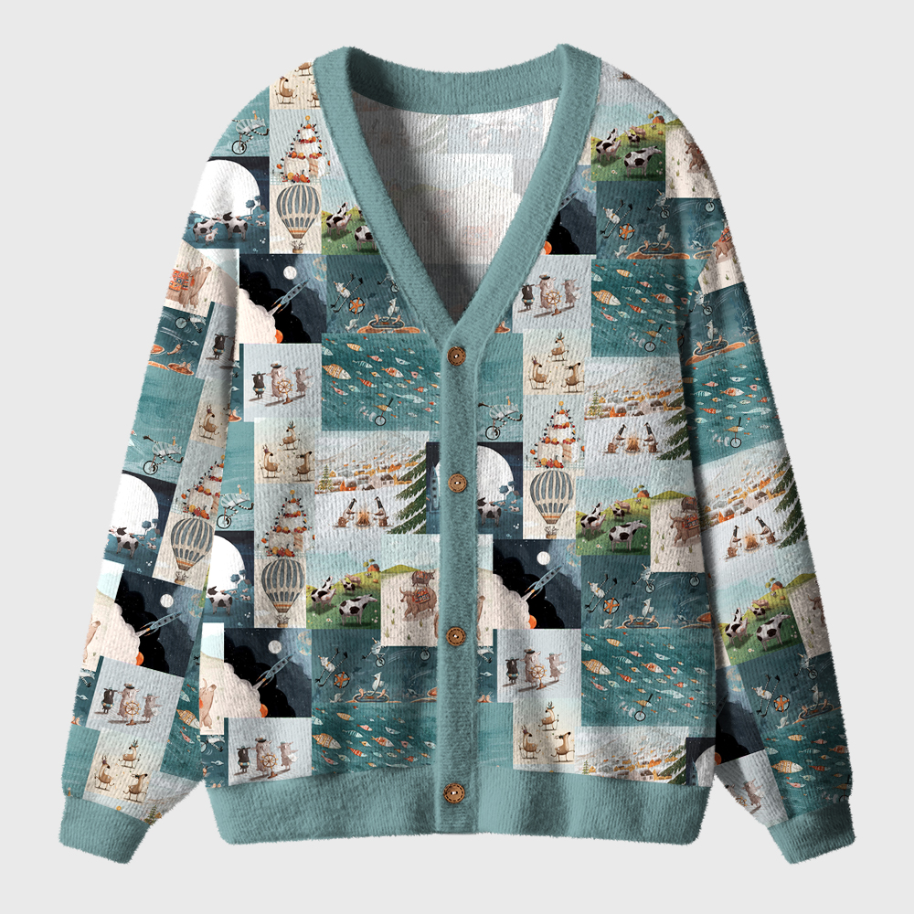 Love You Till The Cows Come Home Teacher Ugly Cardigan Sweaters