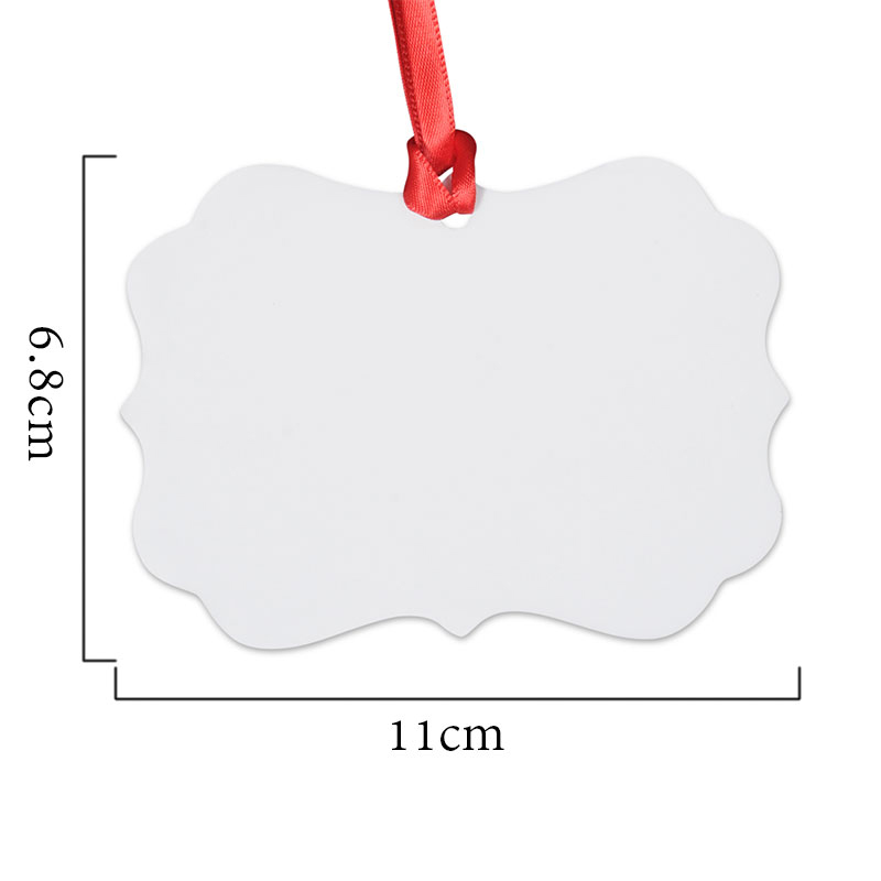 Personalized Name Pink Bow Christmas Tree Teacher Christmas Aluminum Ornament