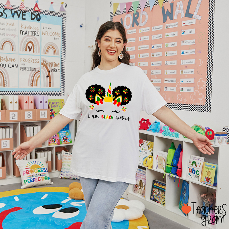 I Am Black History Teacher T-Shirt