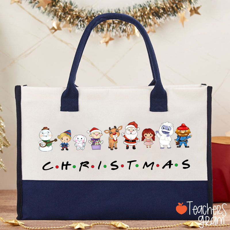 What A Merry Christmas Teacher Cotton Tote Bag