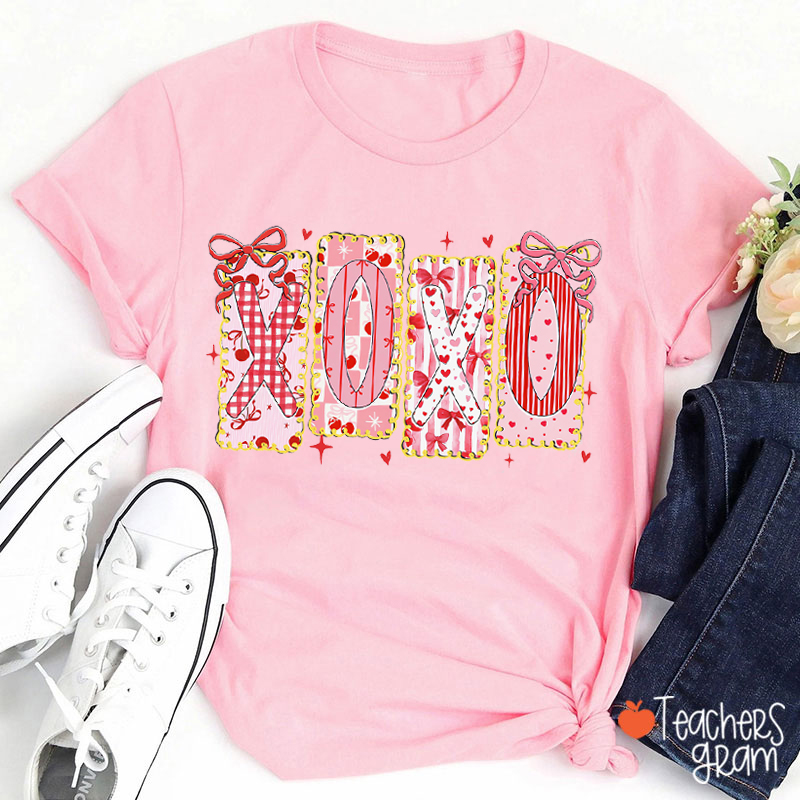 Preppy Xoxo Teacher T-Shirt