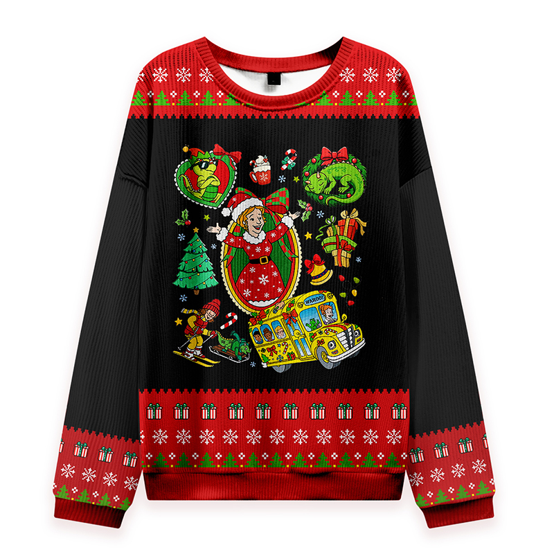 Having A Magic Christmas Teacher Knit Sweatshirt