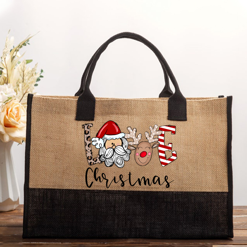 Love Christmas Teacher Cotton Tote Bag