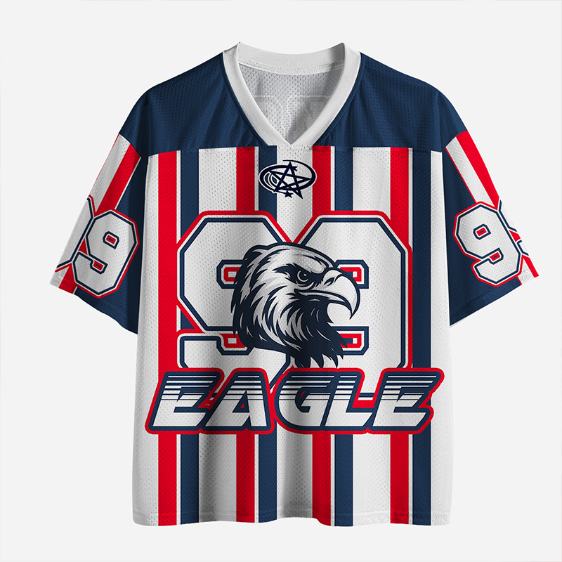 Personalized Name And Number Eagle Teacher Mesh Jersey