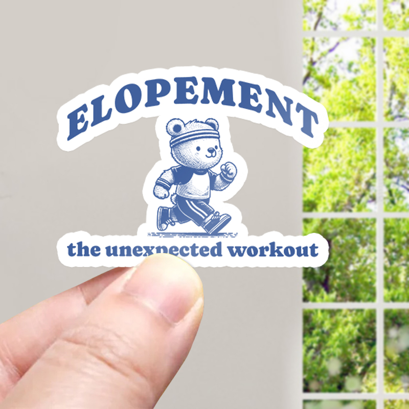 Elopement The Unexpected Workout Teacher Stickers