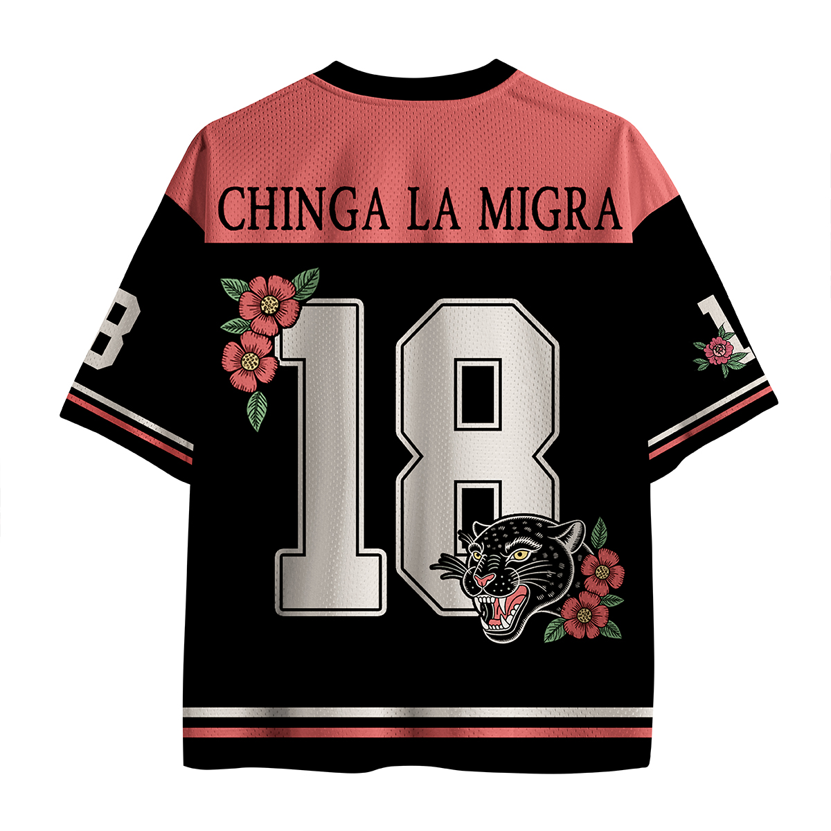 Chinga La Migra Resist Persist Exist Teacher Mesh Jersey