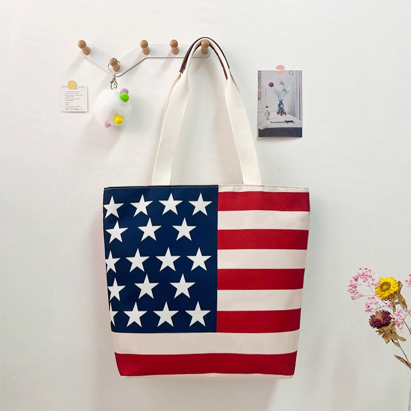 American Flag Teacher Tote Bag