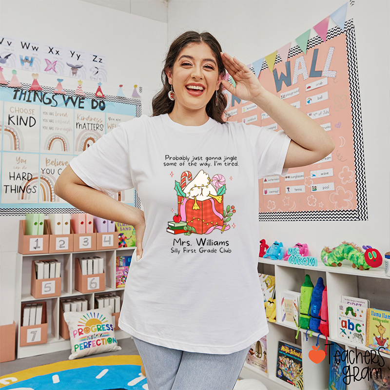 Personalized Grade And Name Silly Club Teacher T-Shirt