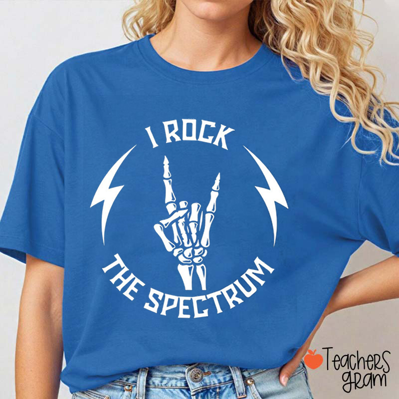 I Rock The Spectrum Teacher T-Shirt
