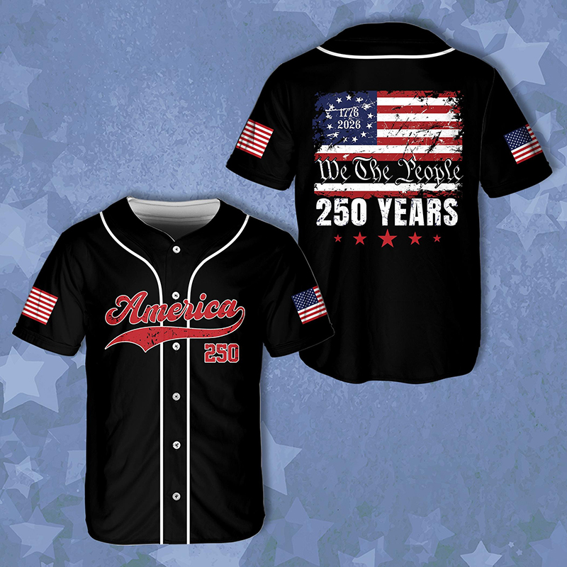 We The People America 250 Years Teacher Baseball Jersey
