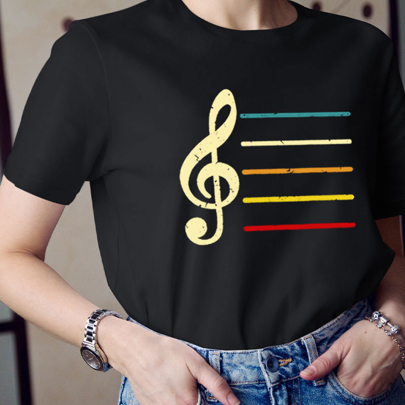 Symphony Music Notes Teacher T-Shirt