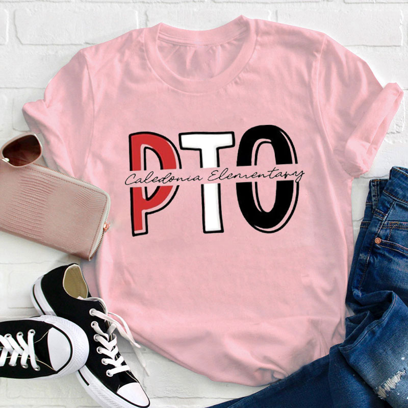 Personalized School Name Teacher T-Shirt