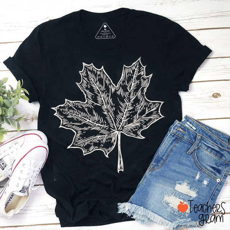 Fall Leaves Teacher T-Shirt