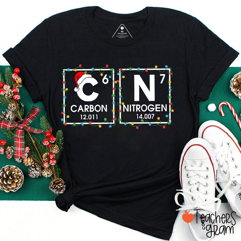 Carbon Nitrogen 67 Funny Meme Science Teacher T-Shirt