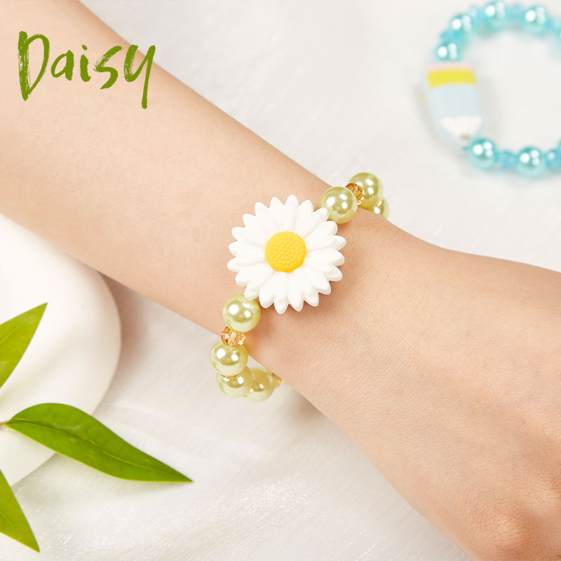 Fresh Colorful Bead Elastic Teacher Bracelets