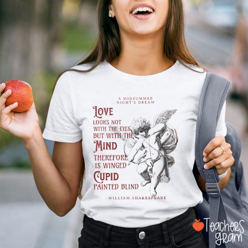 Shakespeare Poet Valentines Teacher T-Shirt