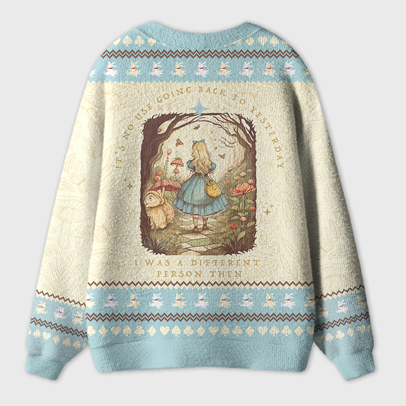 It's No Use Going Back To Yesterday Teacher Ugly Cardigan Sweaters