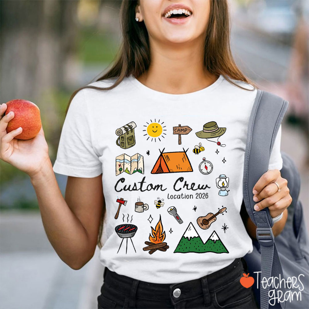 Personalized Camp Crew Teacher T-Shirt