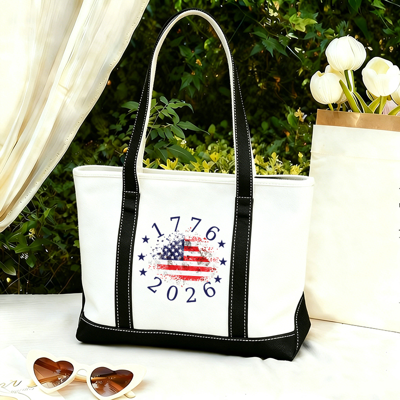 USA 250th Anniversary 1776-2026 Teacher Canvas Tote Bag
