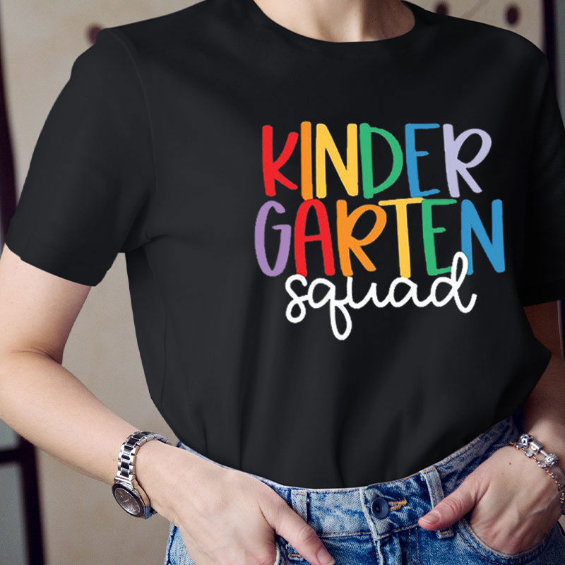 Personalized Different Grade Students Squad Teacher T-Shirt