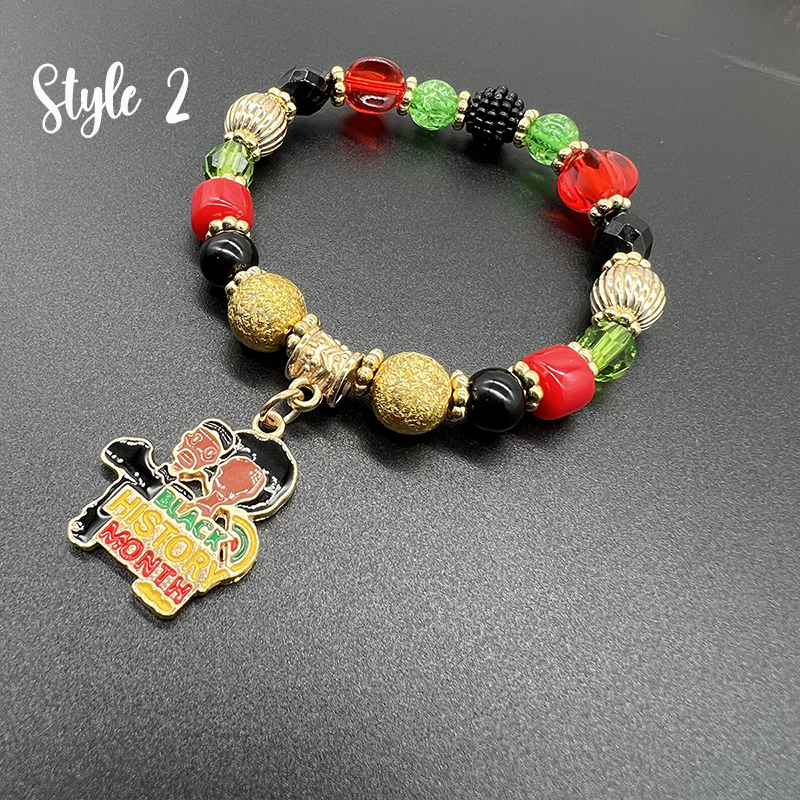 Black History Month Teacher Metal Bracelet
