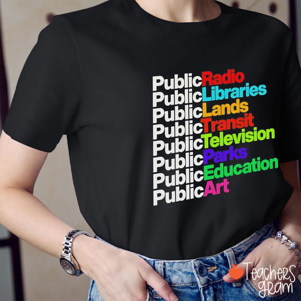 Public Radio Libraries Teacher T-Shirt
