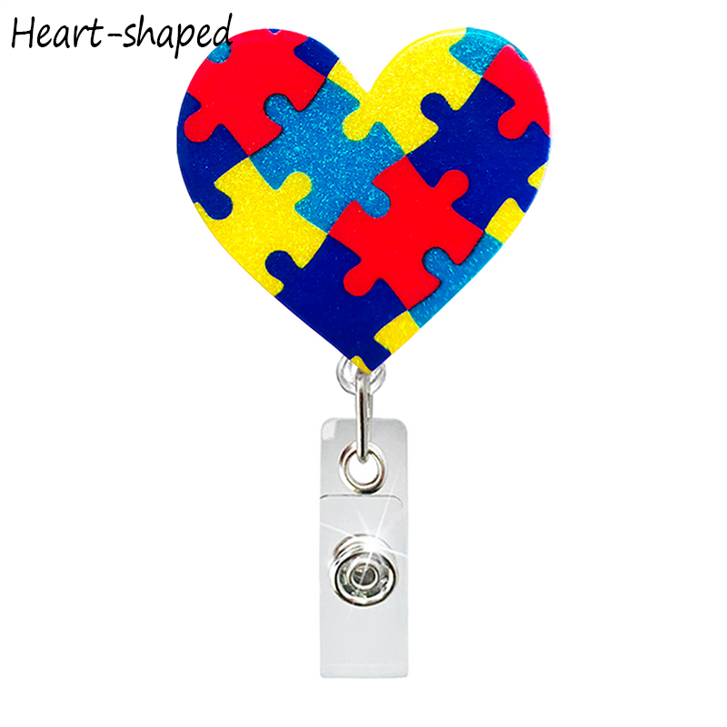Autism Acrylic Teacher Badge Reel