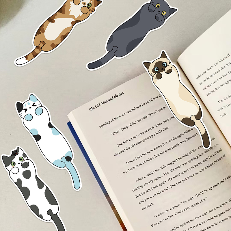 30PCS Cute Cat Teacher Bookmark