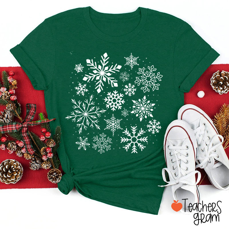 Winter Snowflakes Teacher T-Shirt
