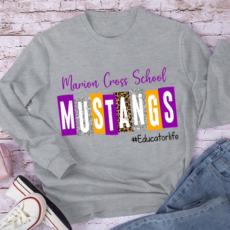 Personalized School Spirit Cheer For You Teacher Long Sleeve T-Shirt