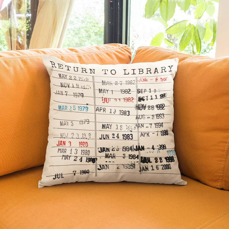 Return to Library Teacher Cushion