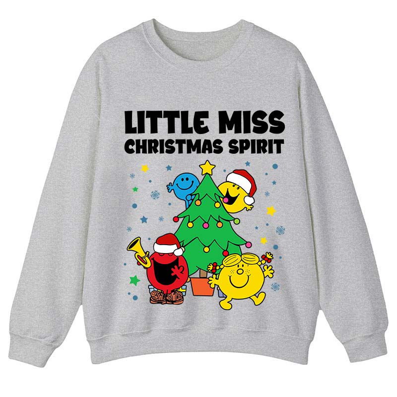 Little Miss Christmas Spirit Teacher Sweatshirt