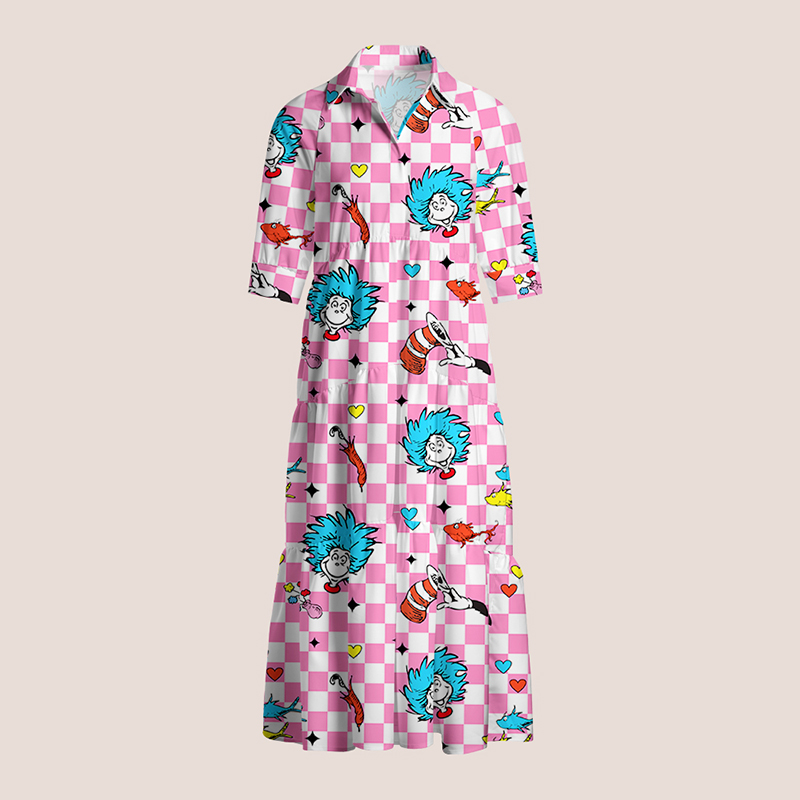 The Funny Cat Teacher Shirtdress