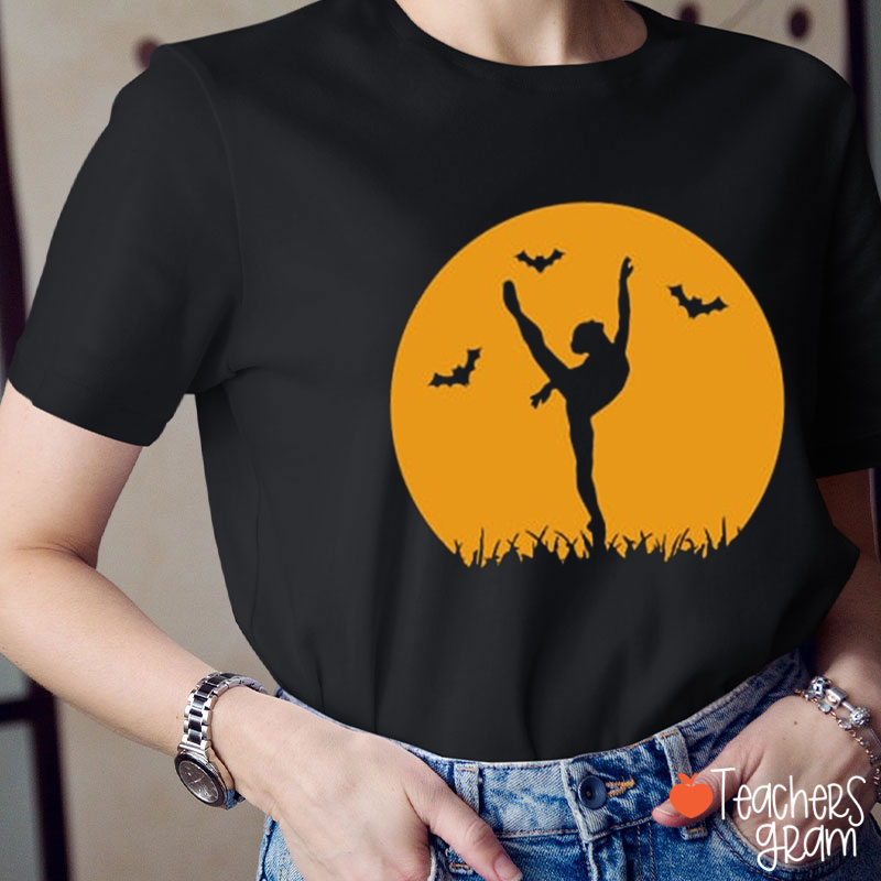 Spooky Dance Silhouette Teacher T-Shirt