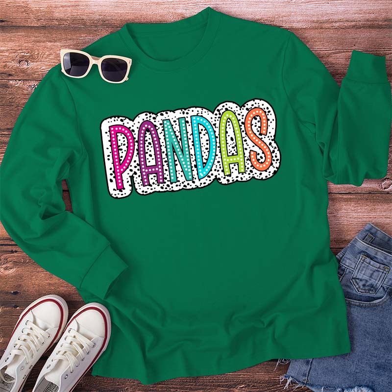 Personalized Mascot Polka Dot Game Day Teacher Long Sleeve T-Shirt