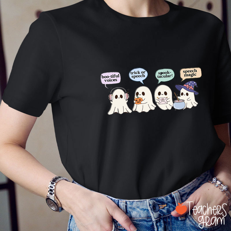 Speech Therapy Trick Or Speech Teacher T-Shirt