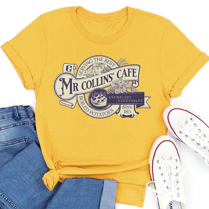 Mr Collins' Cafe Pride And Prejudice Teacher T-Shirt