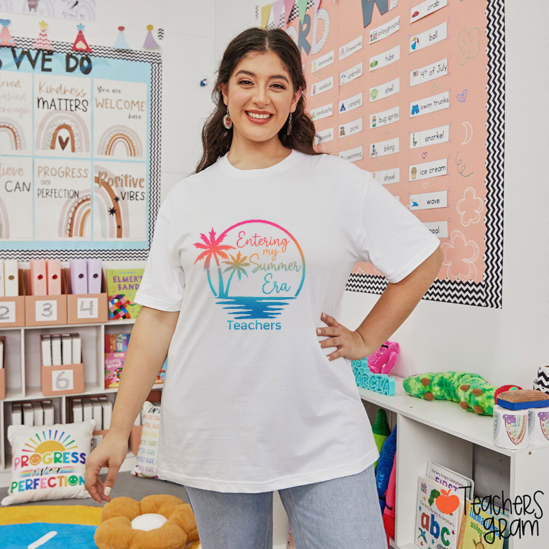 Entering My Summer Era Teacher T-Shirt