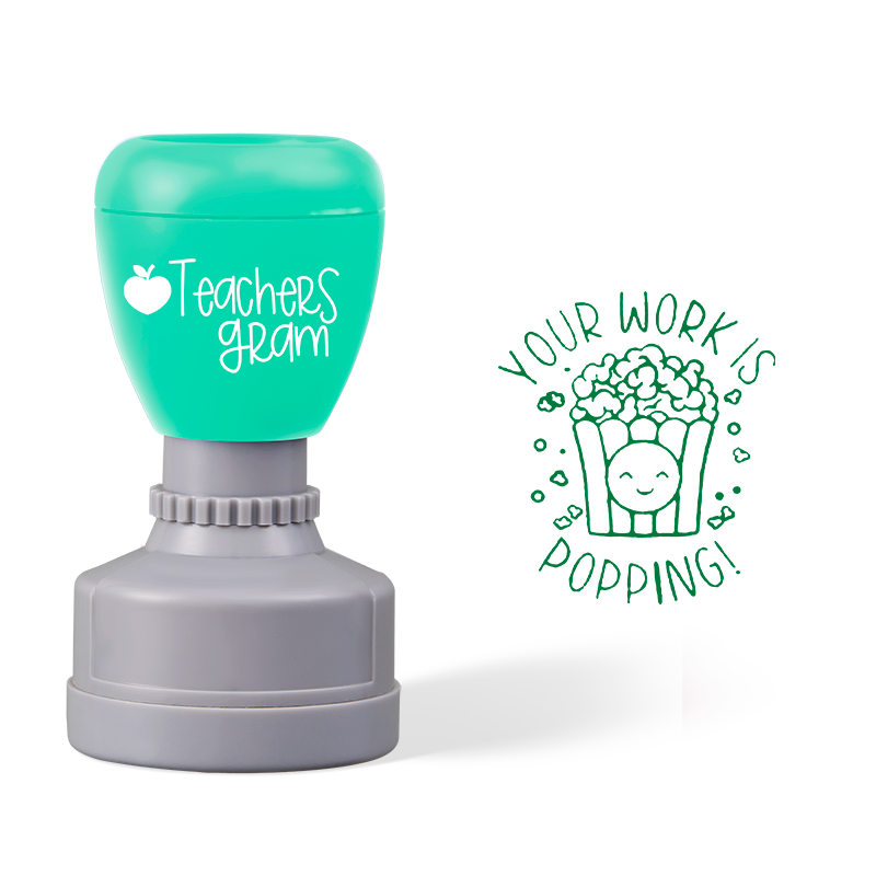 Your Work Is Popping Teacher Stamp