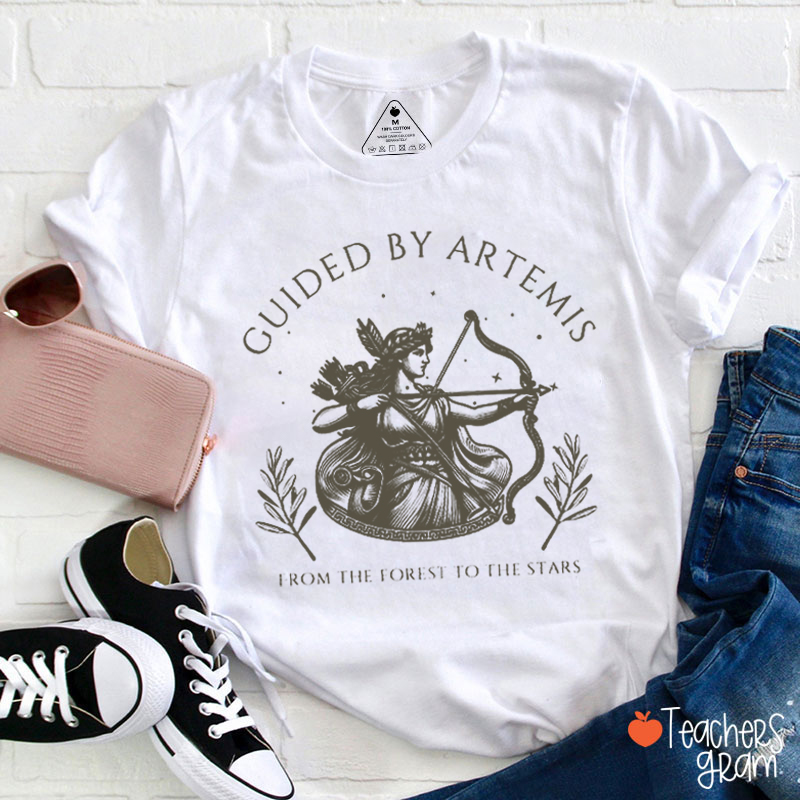 Guided By Artemis Teacher T-Shirt