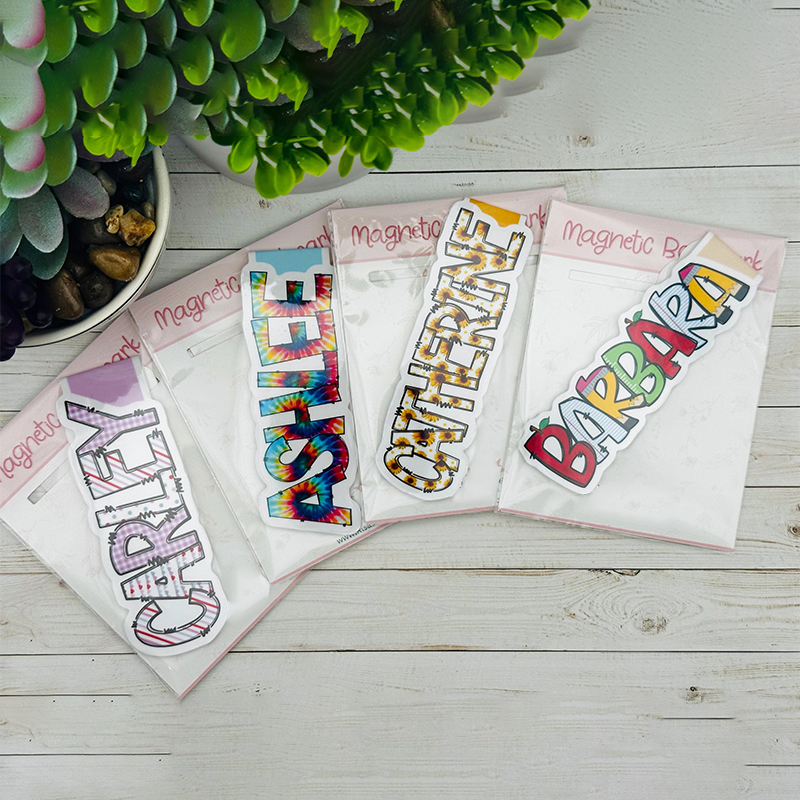 Personalized Name Color Printing Teacher Magnetic Bookmark