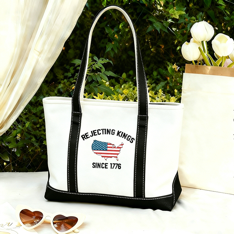 Rejecting Kings Since 1776 Teacher Canvas Tote Bag