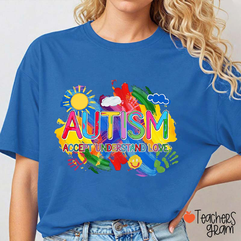 Autism Accept Understand Love Teacher T-Shirt
