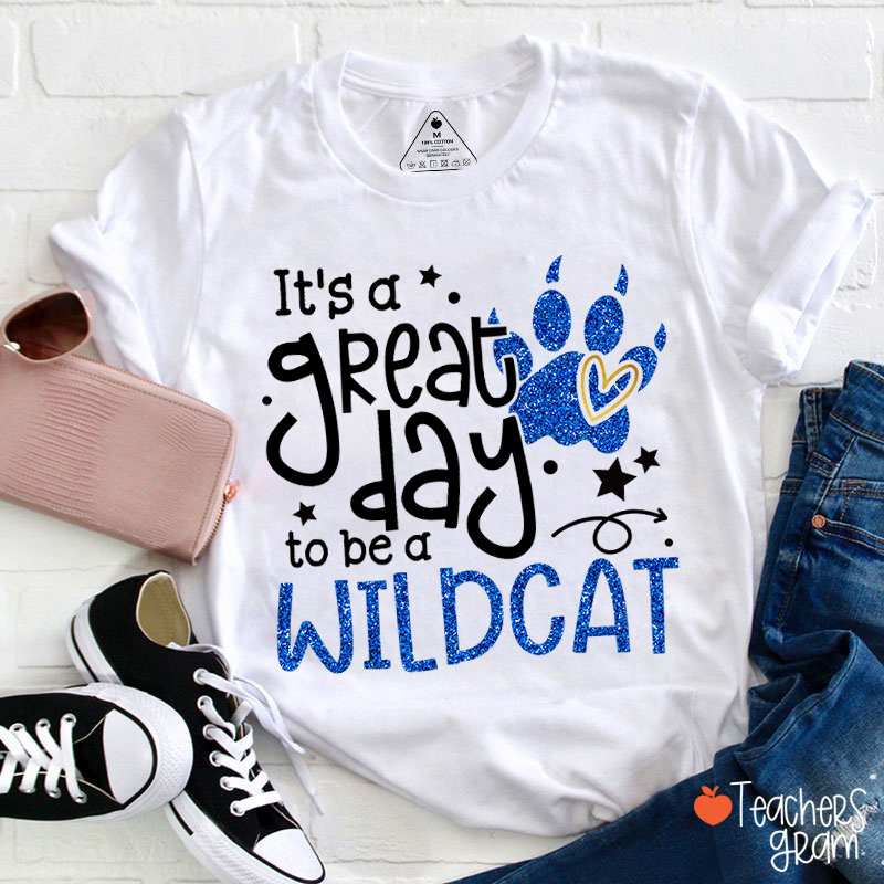 Personalized It's A Great Day To Be A Wildcat Teacher T-Shirt