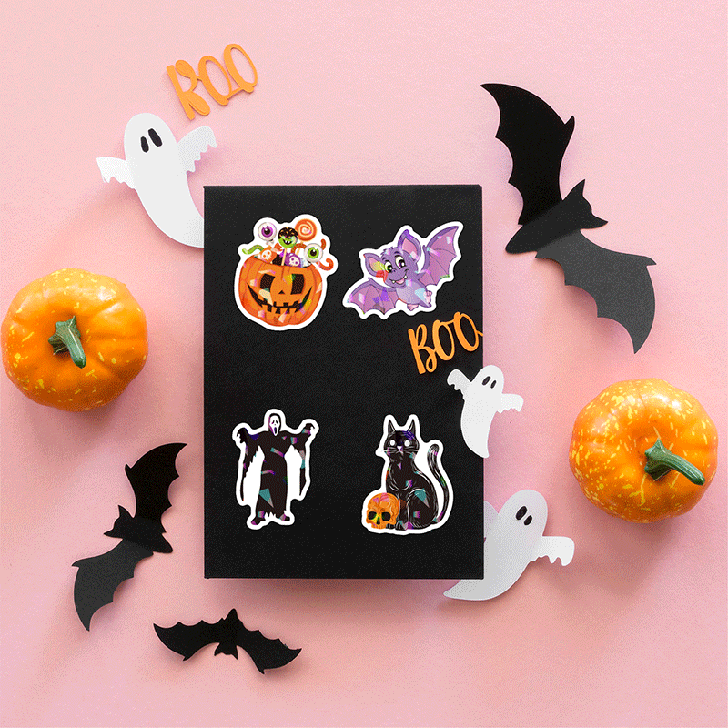 Spooky Vibe 50 PCS Stickers Pack