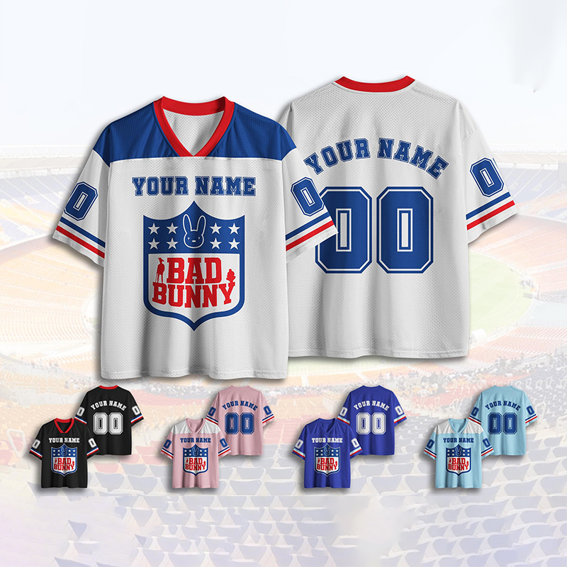 Personalized Name Benito Puerto Rico Football Teacher Mesh Jersey