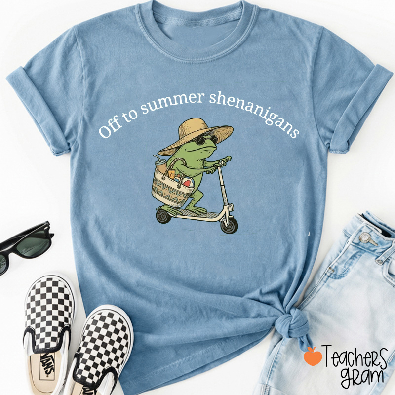 Personalized Summer Vibe Off To Summer Teacher T-Shirt